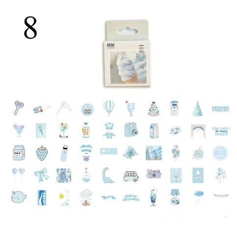 Kawaii Plant & Drink Stickers - Cute Decorative Stationery Stickers