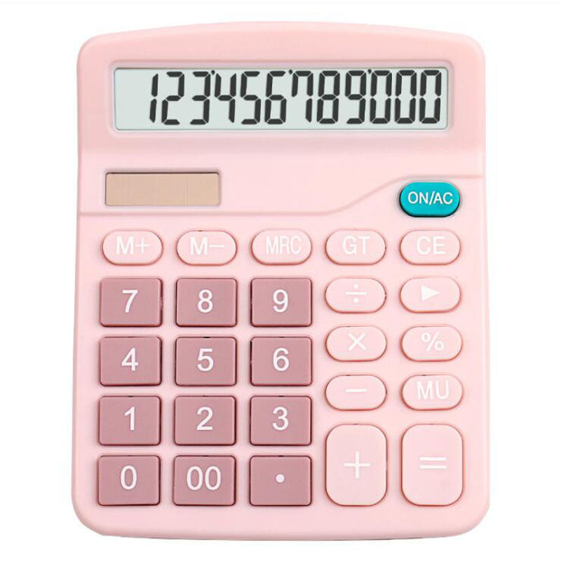 Kawaii Colorful Solar Calculator - 12 Digit Display