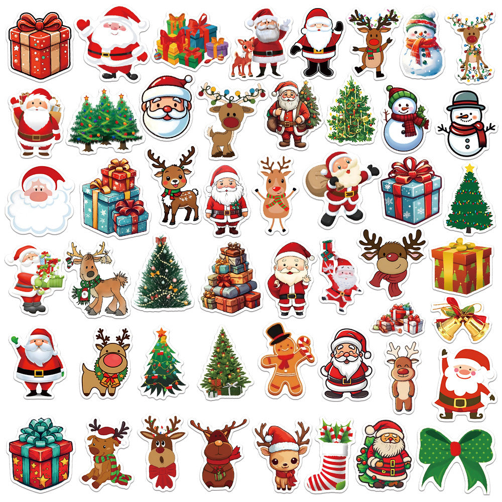 Jolly Santa Waterproof Sticker Pack