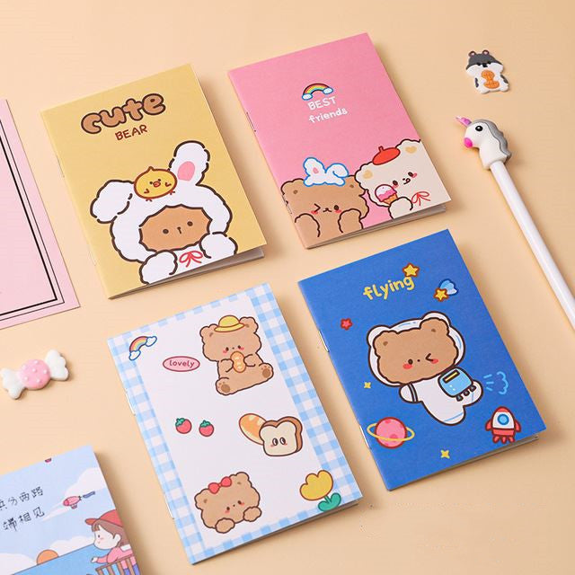 Kawaii Korean Mini Notebook - Kids Cartoon Design