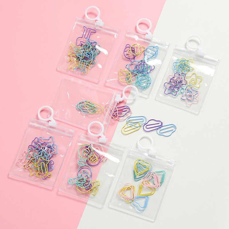 Kawaii Metal Candy Color Clip Bookmarks - Lightbulb Design 10 Pieces Pack