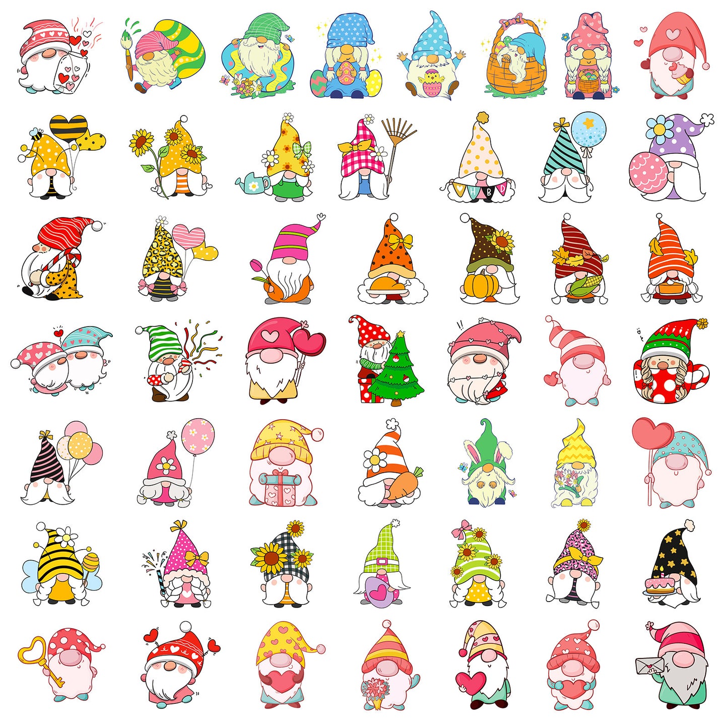 100-Piece Christmas Sticker Pack - High Aesthetic Bell Holiday Stickers DIY