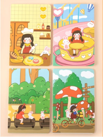 Kawaii Car Line A5 Notebook - Office & Student Notepad