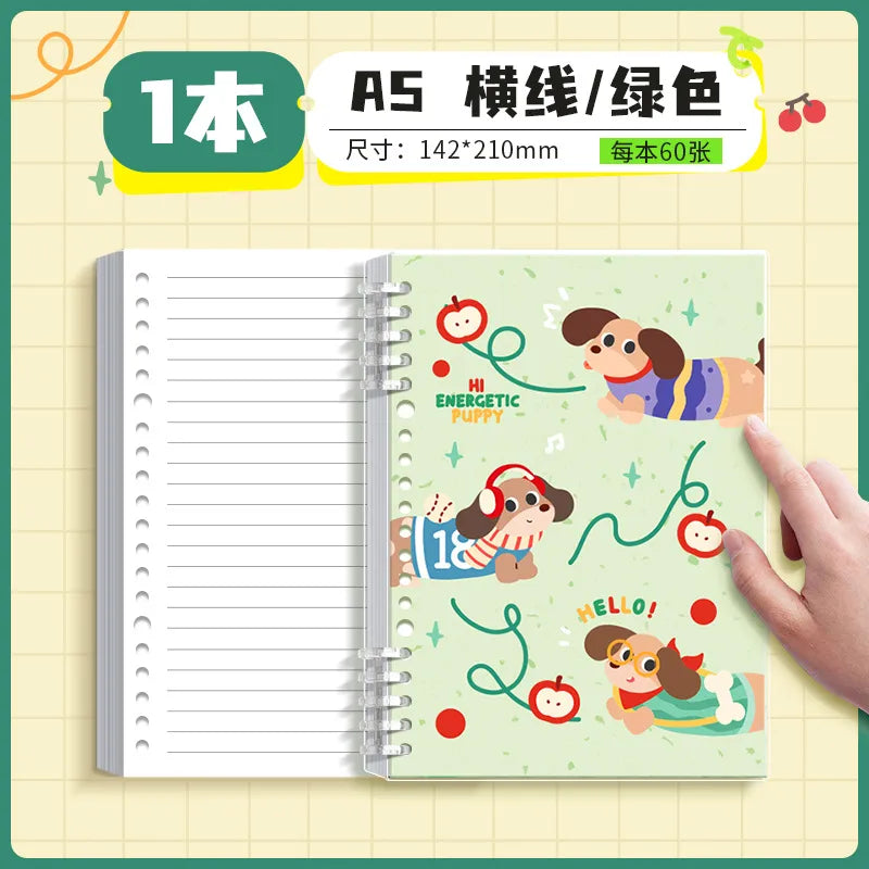 "Kawaii Kaba Bear Notebook 3-Pack - Mix & Match"