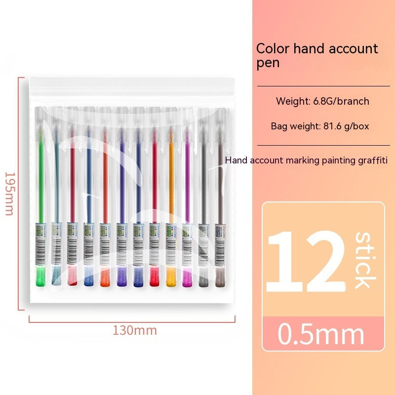 12 Color Journal Gel Pen Set