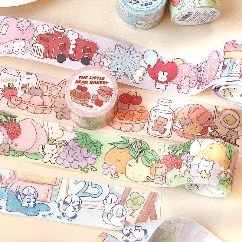 Letter Lovers Bronzing Washi Tape Decorative Sticker