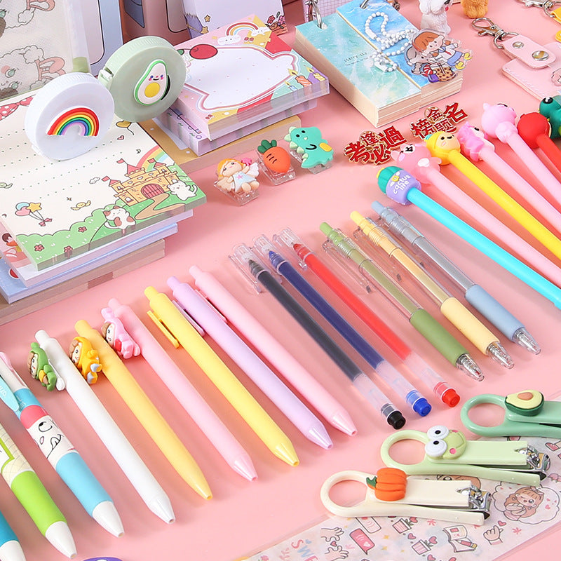 Kawaii Stationery Blind Box Set - Schoolbag Pen Notebook Memo Surprise