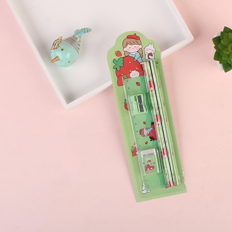 Kawaii Student Pencil & Stationery Learning Set