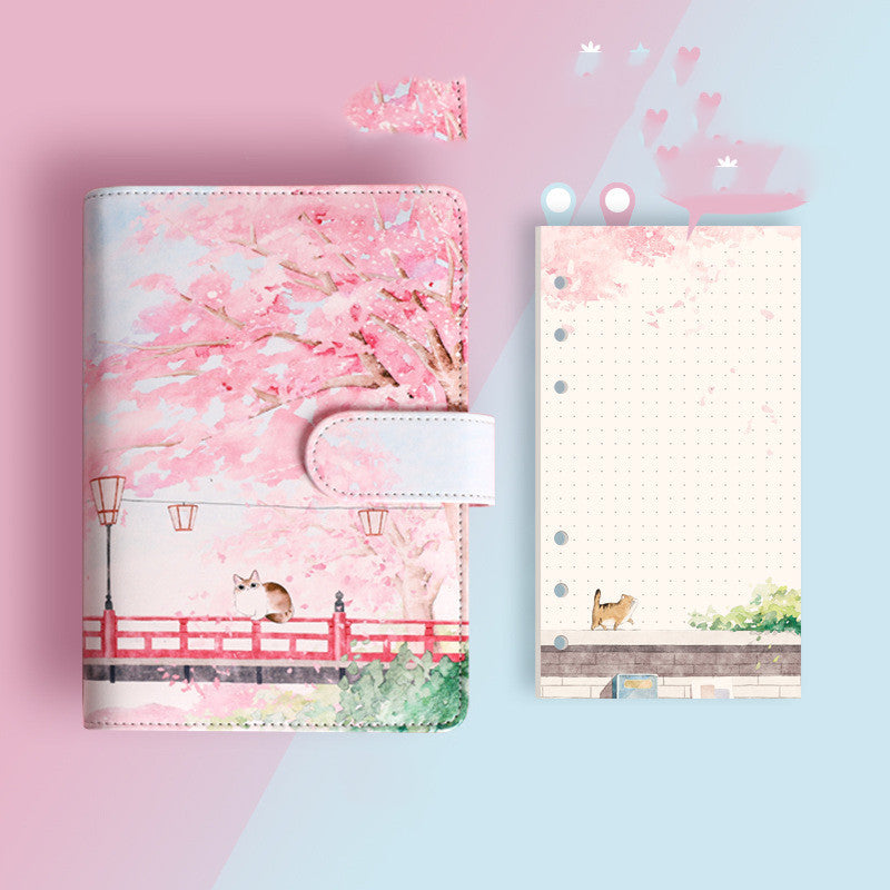 Kawaii Loose-leaf Notebook Student Set - Compact Planner