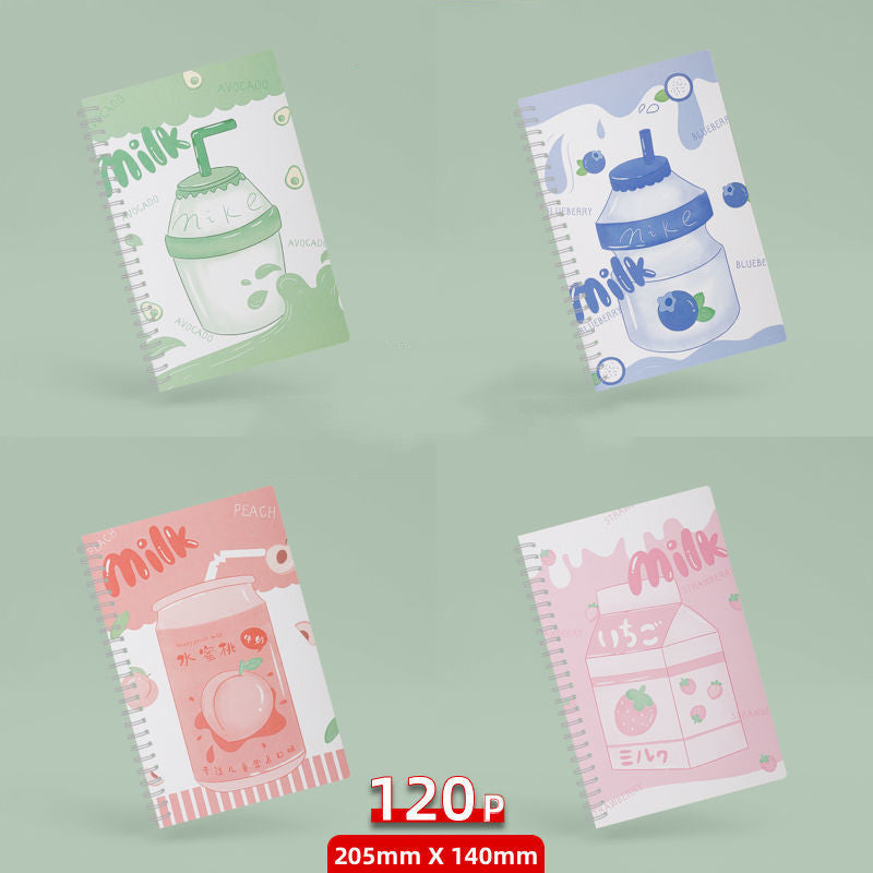 Kawaii A5 Minimalist Coil Notebook - Simple Spiral Planner