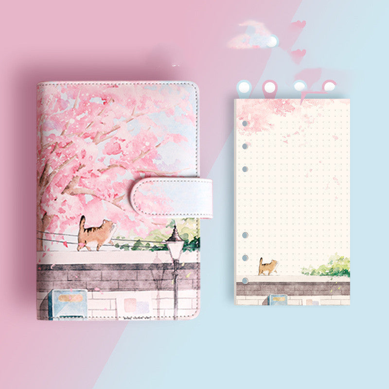 Kawaii Loose-leaf Notebook Student Set - Compact Planner