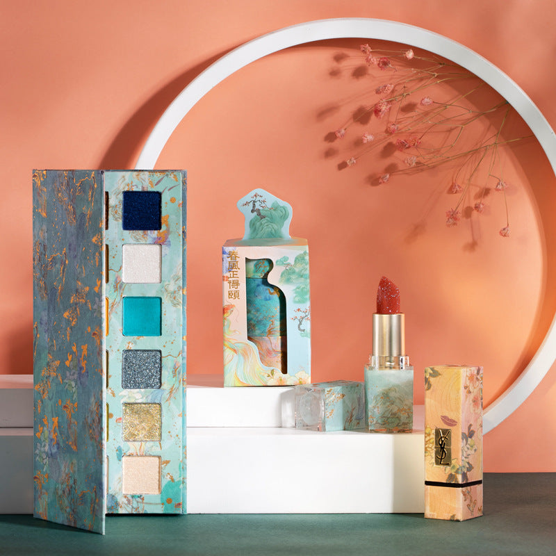 Elegant Summer Palace Hand Account Gift Box - Complete Stationery Set