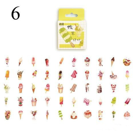 Kawaii Plant & Drink Stickers - Cute Decorative Stationery Stickers