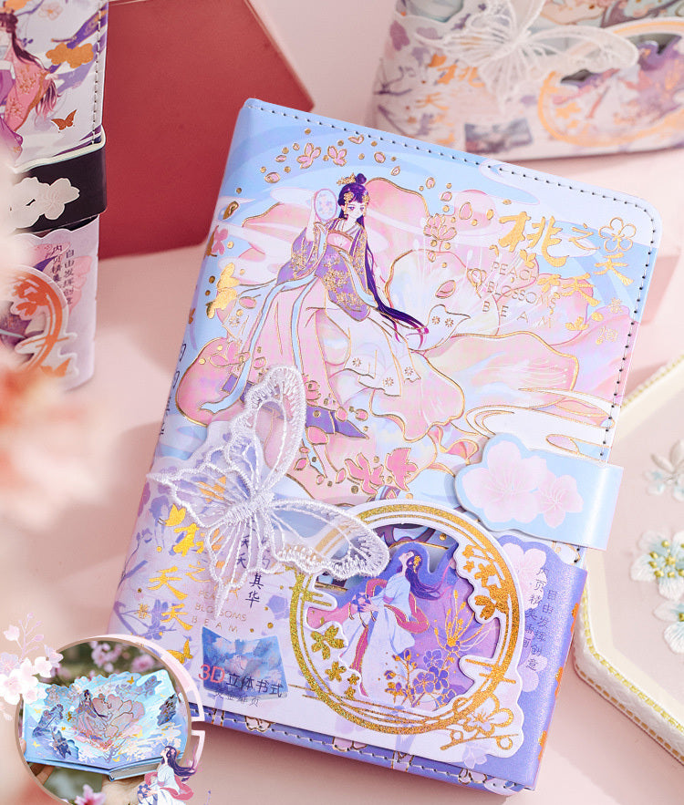 Kawaii Delicate Floral Journal - Fairy Tale Notebook 130mm x 180mm