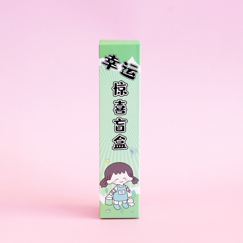 Kawaii Pressure Reducing Pen Blind Box - Cute Gel Pen with Keychain