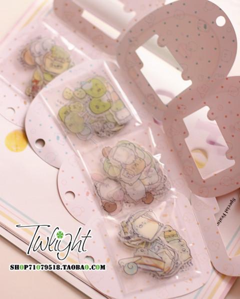 Kawaii Sumikko Gurashi Stickers - 50 PCS Cute Character PVC Diary Stickers