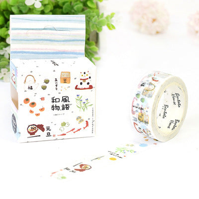 Kawaii Cherry Blossom Washi Tape - Decorative Stationery