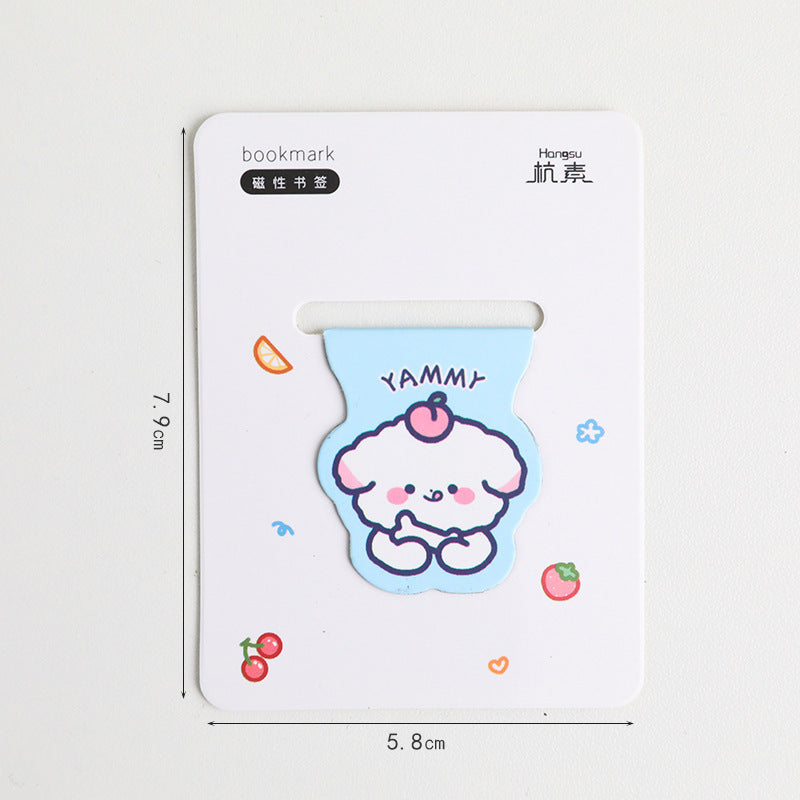 Kawaii Magnetic Bookmark - Cute Cartoon for Primary Students