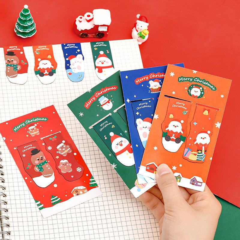 "Festive Friends Magnetic Bookmarks"