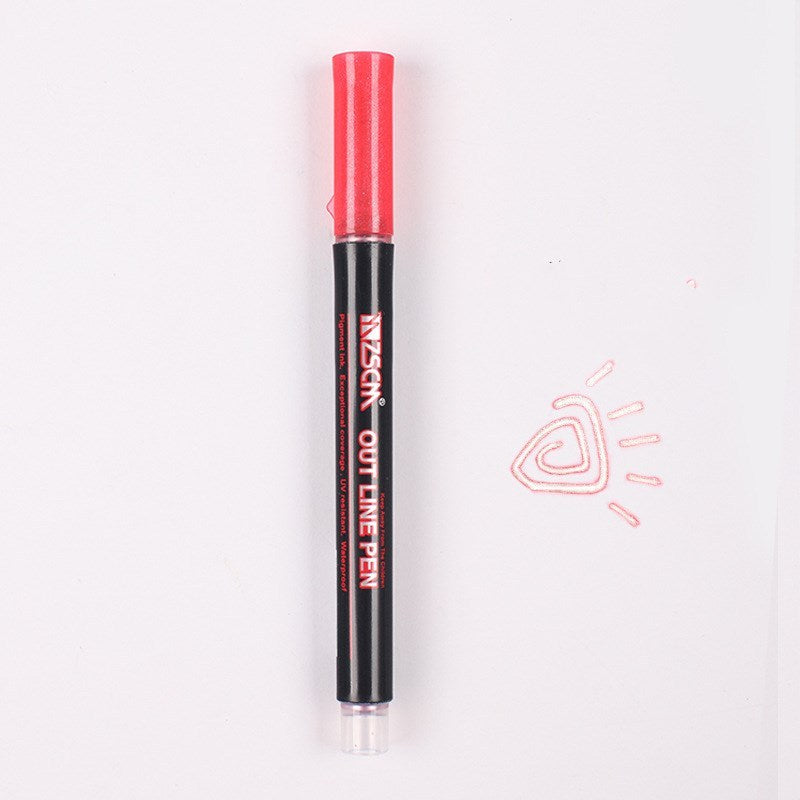 Kawaii Freehand Highlighter Set - Colorful Study Markers