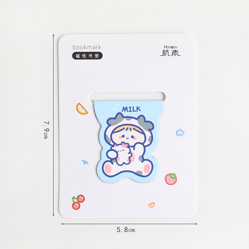 Kawaii Magnetic Bookmark - Cute Cartoon for Primary Students