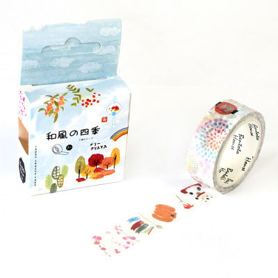 Kawaii Cherry Blossom Washi Tape - Decorative Stationery