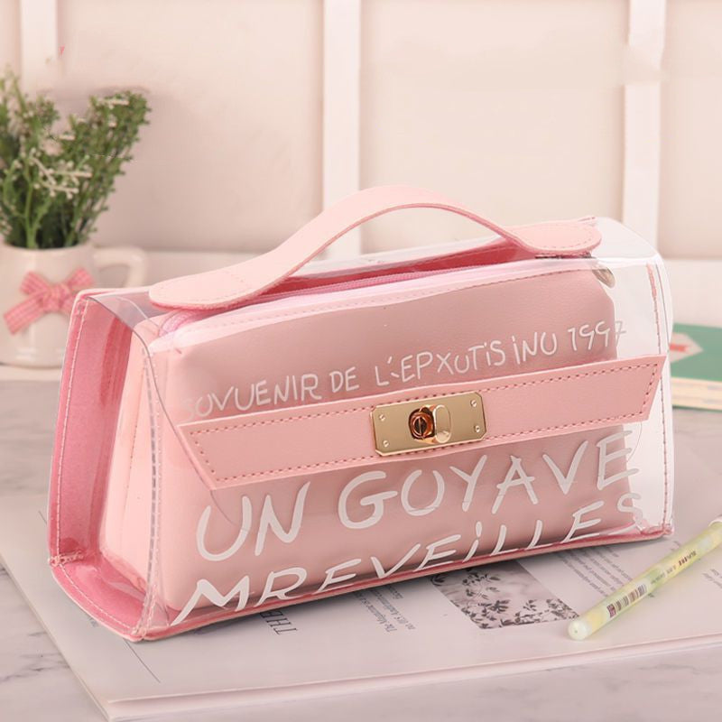 Kawaii Small Daisy Transparent Pencil Case