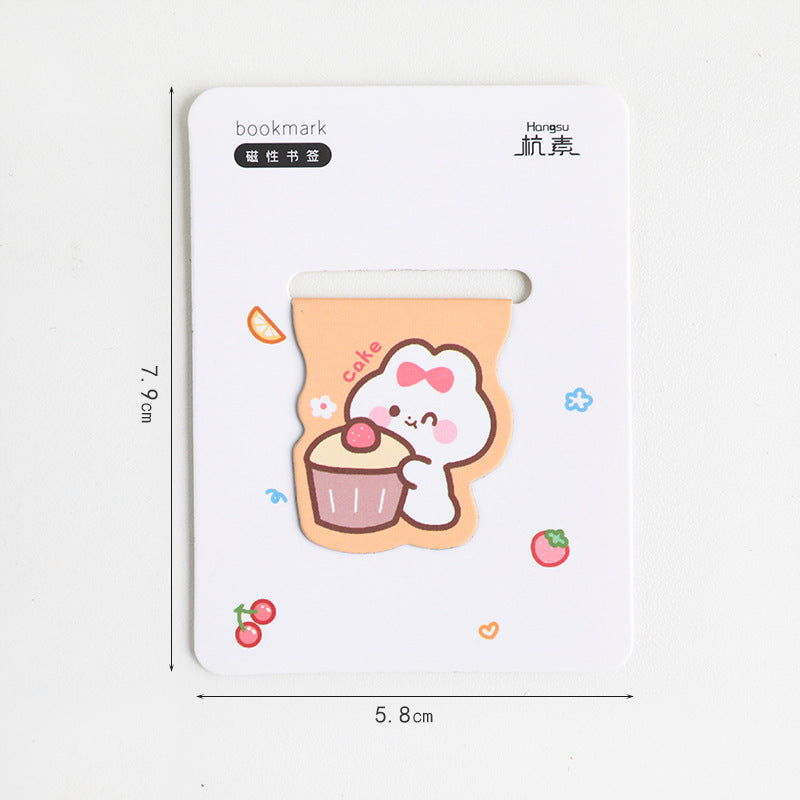 Kawaii Magnetic Bookmark - Cute Cartoon for Primary Students