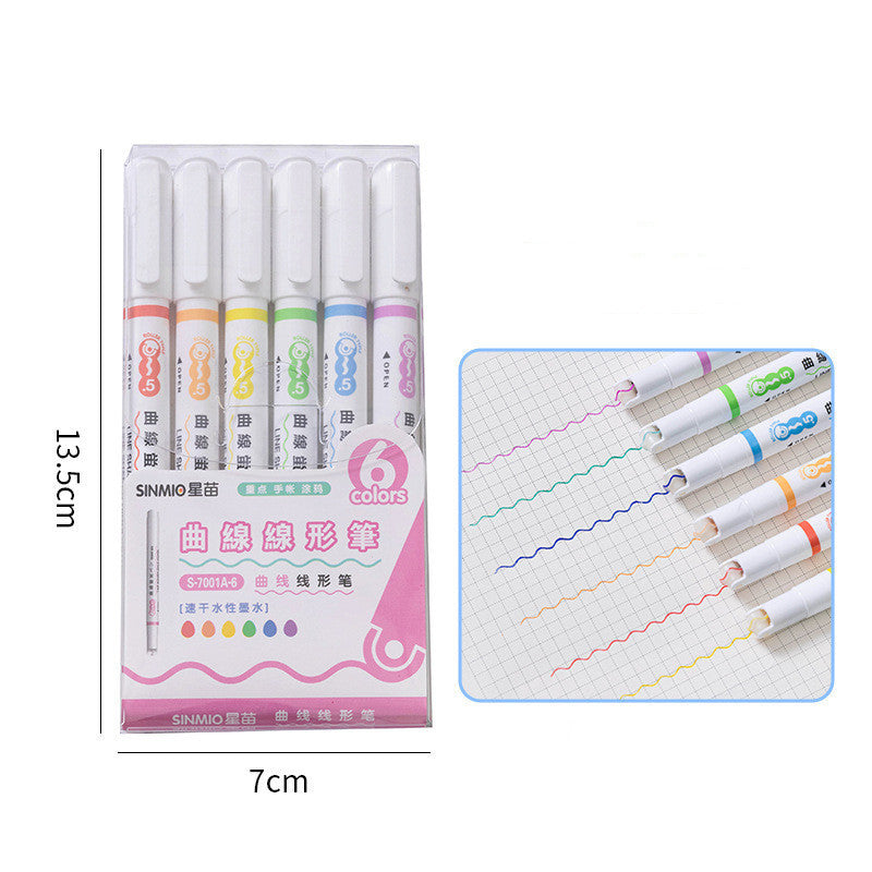 Student Stationery Fashion Creative Curve Pen