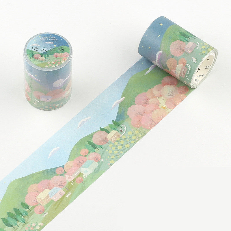 Fantastic Dream Series Masking Washi Tape Flower Forest