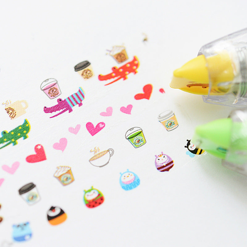 Kawaii Creative Cartoon Push Correction Tape