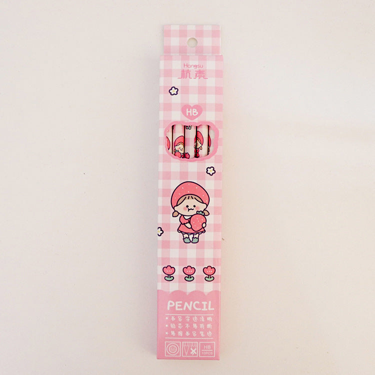 Kawaii Cartoon Boxed Thick Pencils - HB with Eraser
