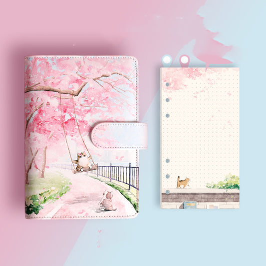 Kawaii Loose-leaf Notebook Student Set - Compact Planner