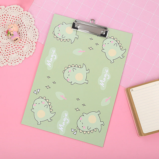 Kawaii A4 Clipboard - Cute File Folder Writing Pad with Clip