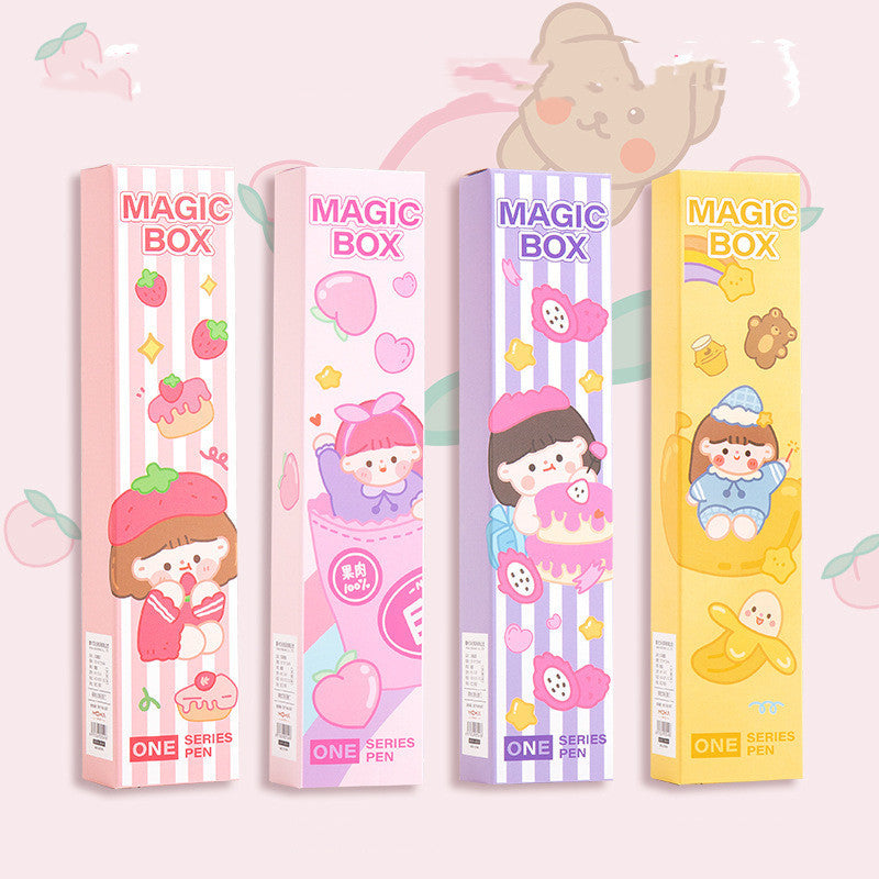 Kawaii Stationery Blind Box Pen Set - Cute Primary School Surprise
