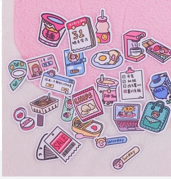 Kawaii Work Girl Stickers - Cute Planner & Journal Stickers
