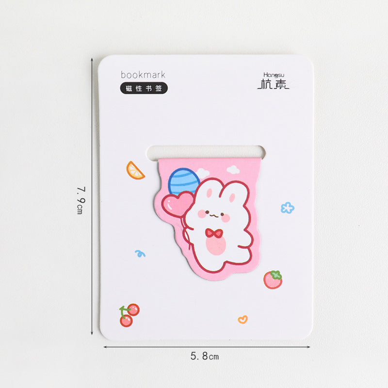 Kawaii Magnetic Bookmark - Cute Cartoon for Primary Students