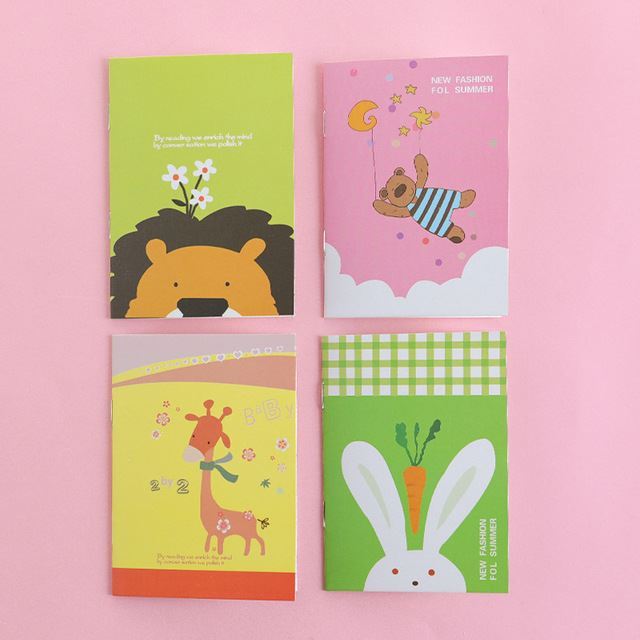 Kawaii Korean Mini Notebook - Kids Cartoon Design