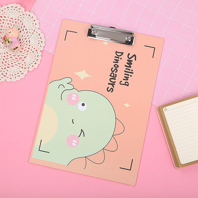 Kawaii A4 Clipboard - Cute File Folder Writing Pad with Clip