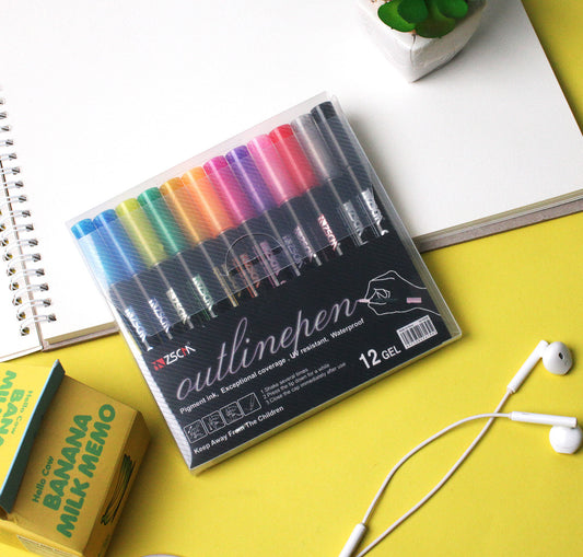 Kawaii Freehand Highlighter Set - Colorful Study Markers