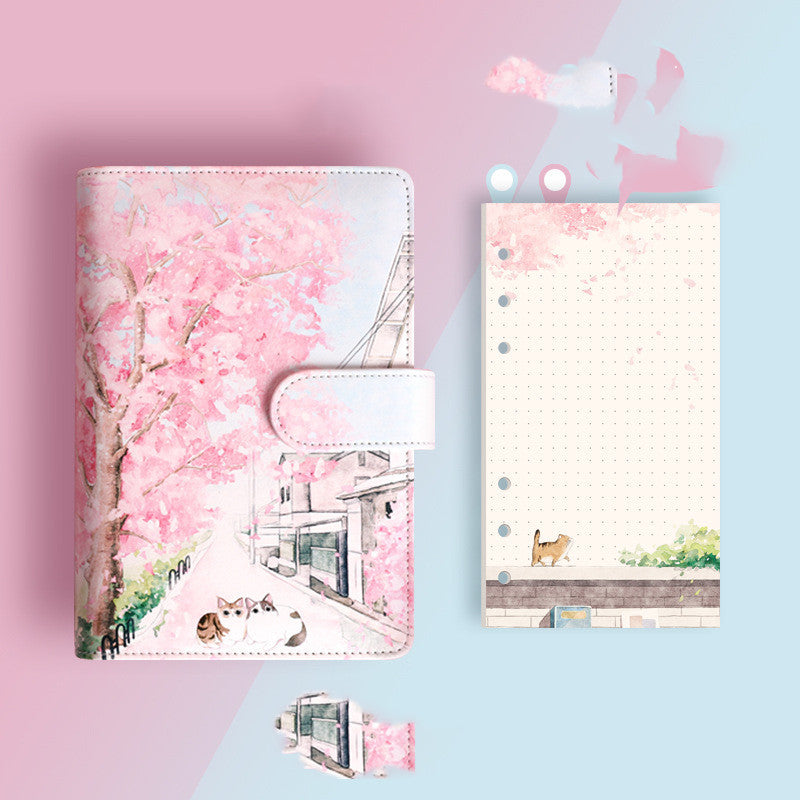 Kawaii Loose-leaf Notebook Student Set - Compact Planner