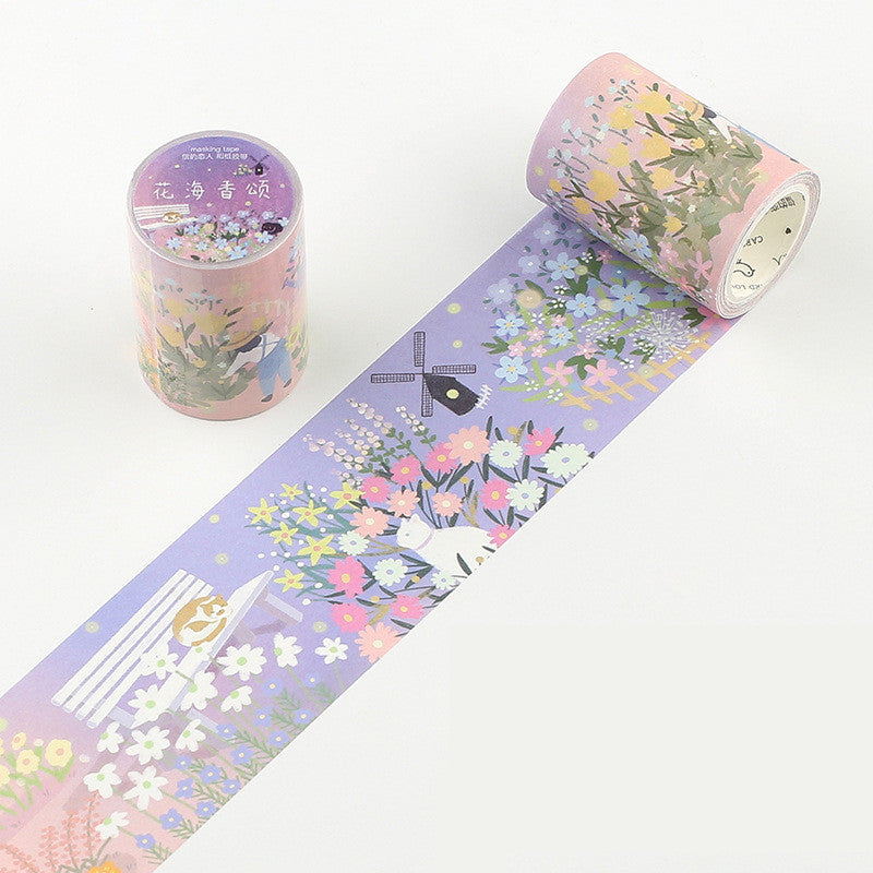 Fantastic Dream Series Masking Washi Tape Flower Forest