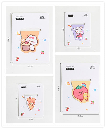 Kawaii Magnetic Bookmark - Cute Cartoon for Primary Students