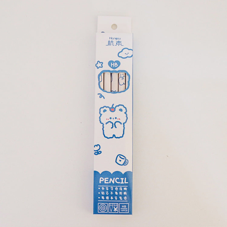 Kawaii Cartoon Boxed Thick Pencils - HB with Eraser
