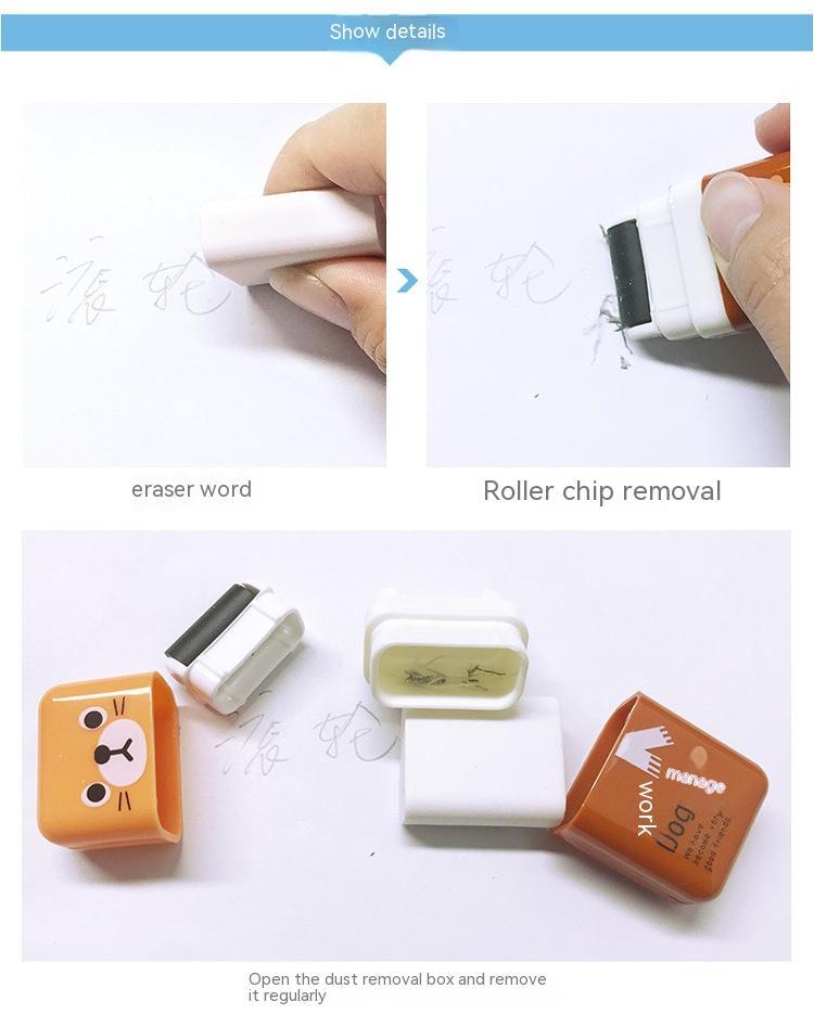 Kawaii Animal Roller Eraser Set
