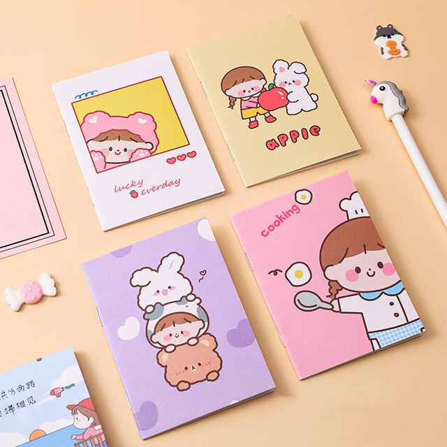Kawaii Korean Mini Notebook - Kids Cartoon Design