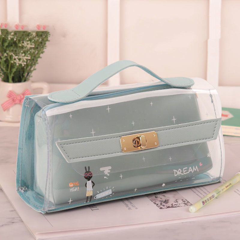 Kawaii Small Daisy Transparent Pencil Case