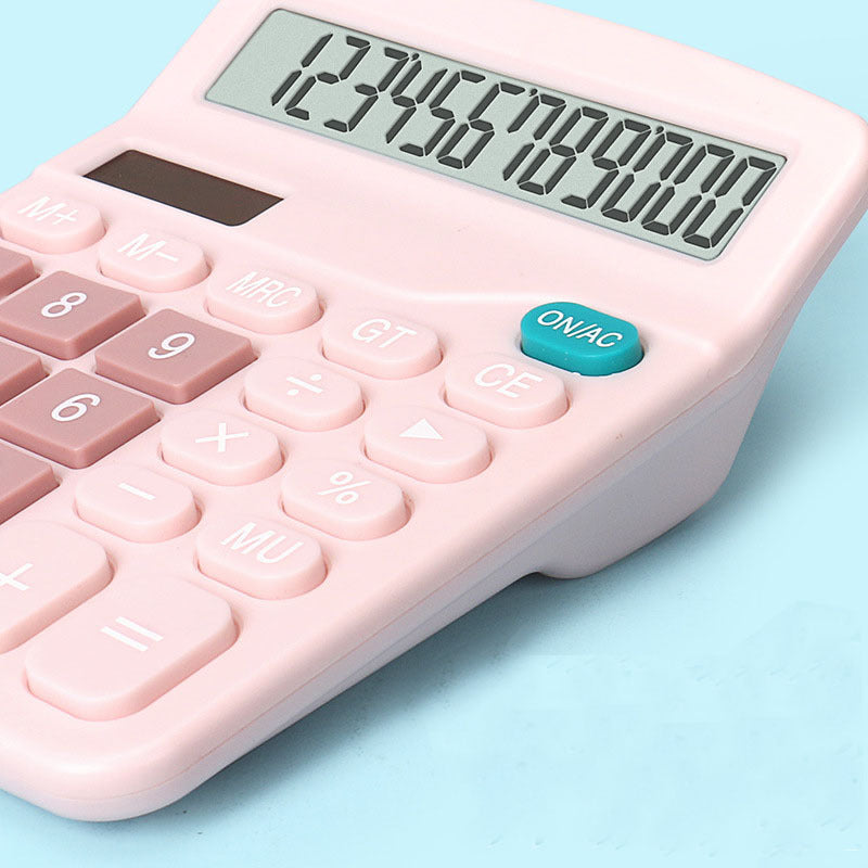 Kawaii Colorful Solar Calculator - 12 Digit Display