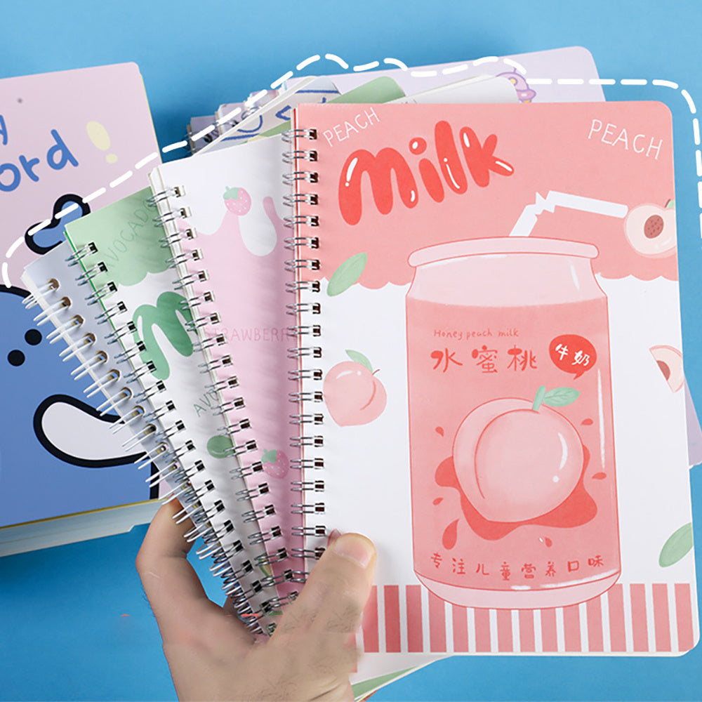 Kawaii A5 Minimalist Coil Notebook - Simple Spiral Planner