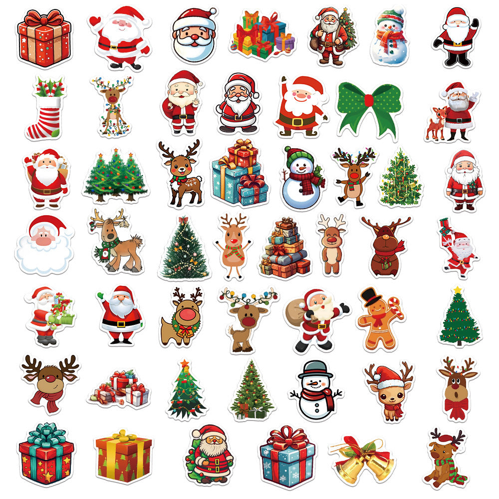 Jolly Santa Waterproof Sticker Pack